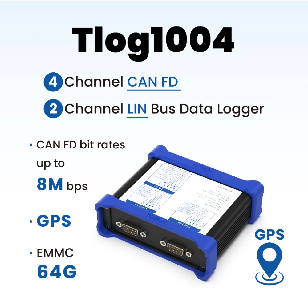 TOSUN Tlog1004 CAN FD LIN Datalogger